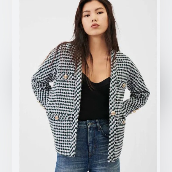 Maje tweed cardigan inspired jacket (36 or S) - Picture 1 of 5